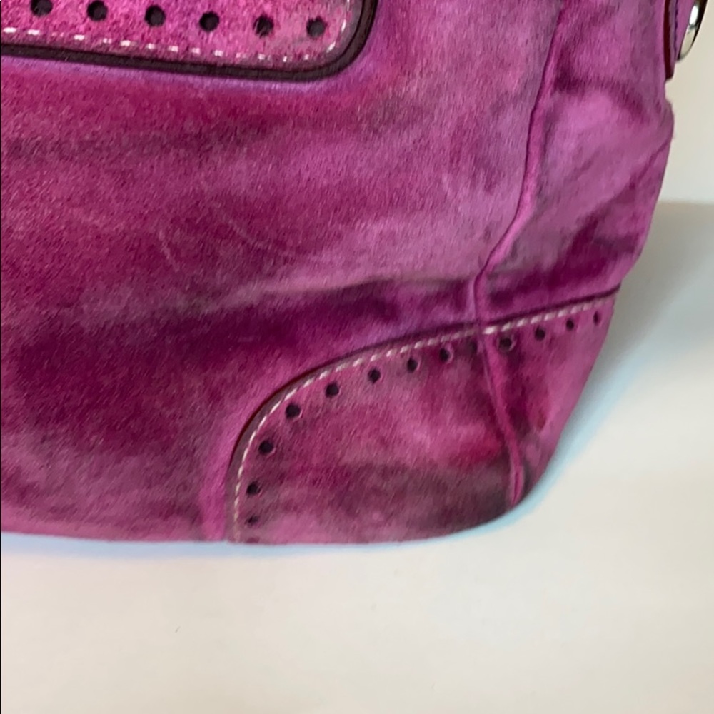 Coach pink suede bag - Picture 9 of 15